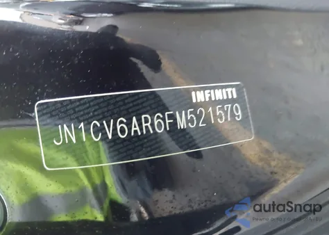 2015 Infiniti Q40 from USA, damaged, VIN JN1CV6AR6FM521579